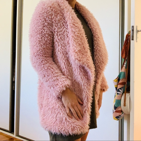 Indikah pink teddy jacket size 8 - Picture 6 of 7